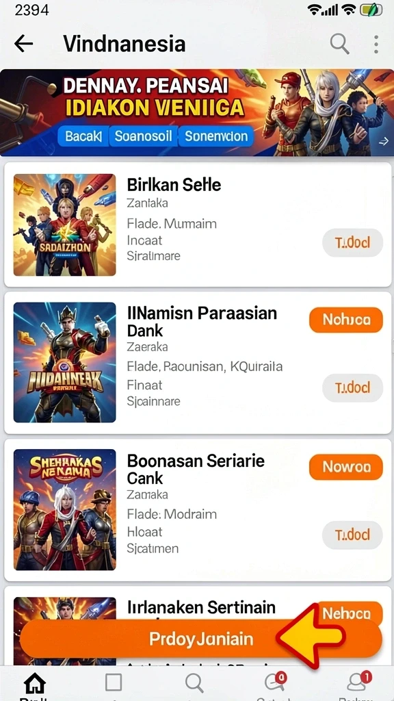 Screenshot menunjukkan berbagai tema slot yang menarik.