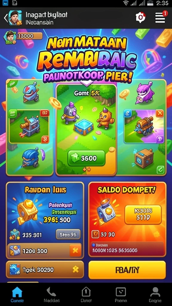 Tampilan antarmuka pengguna yang menarik dan modern.