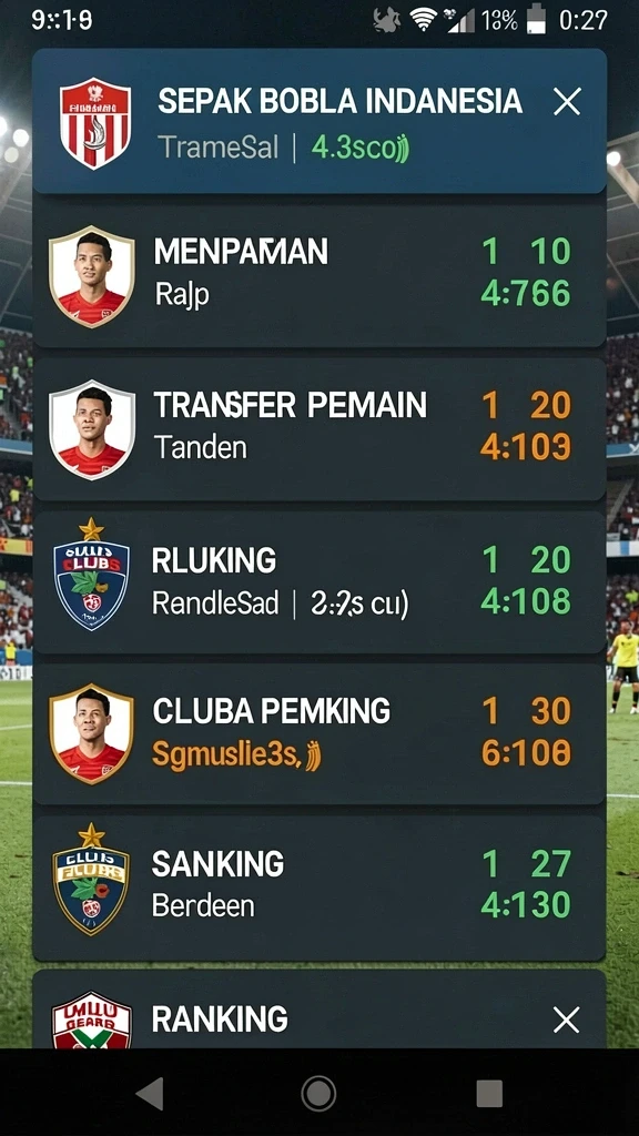 Tampilan antarmuka aplikasi yang user-friendly.