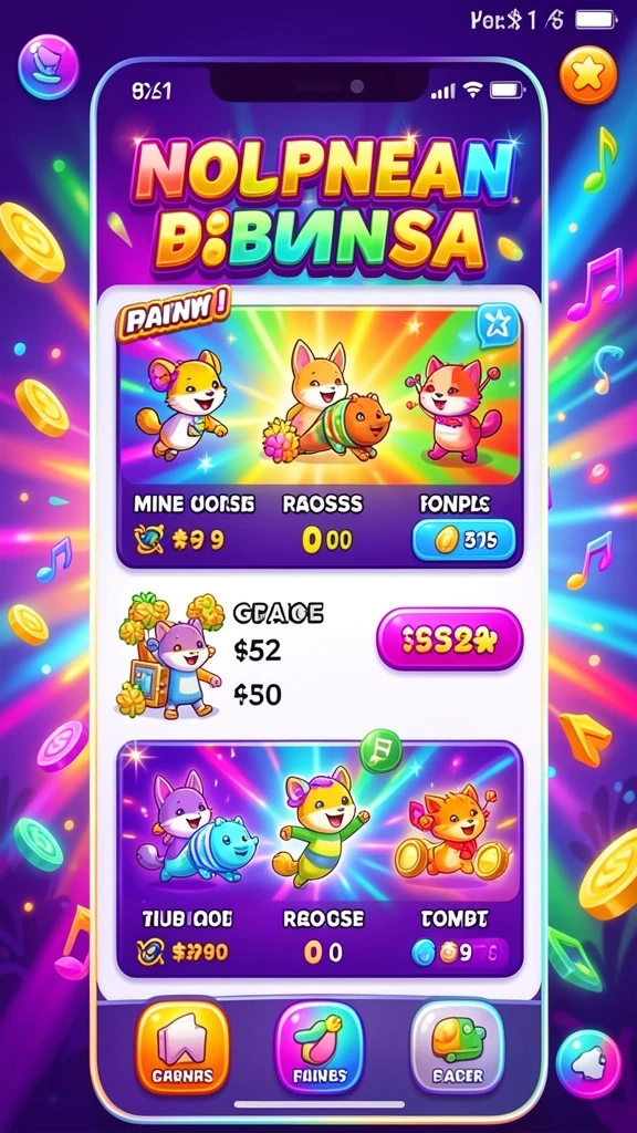 Screenshot menampilkan berbagai pilihan tema slot.