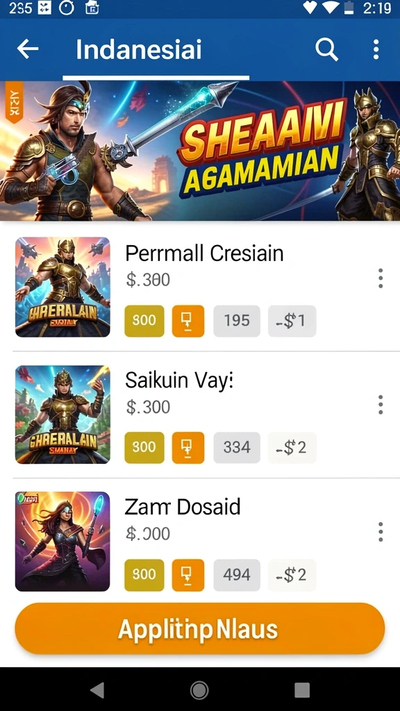 Tampilan awal yang menarik dan mudah dinavigasi.