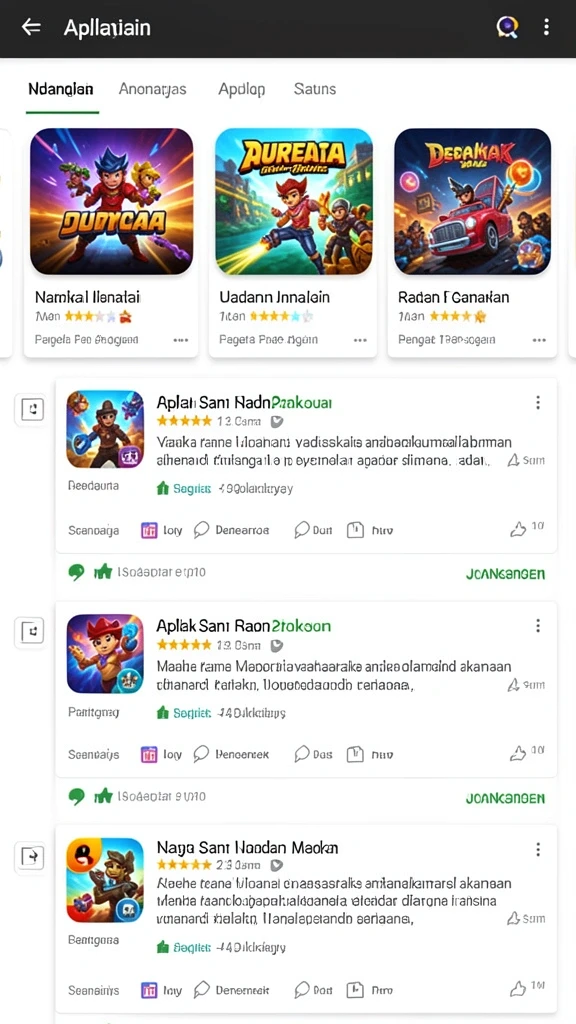 Tampilan antarmuka yang menarik dan user-friendly.