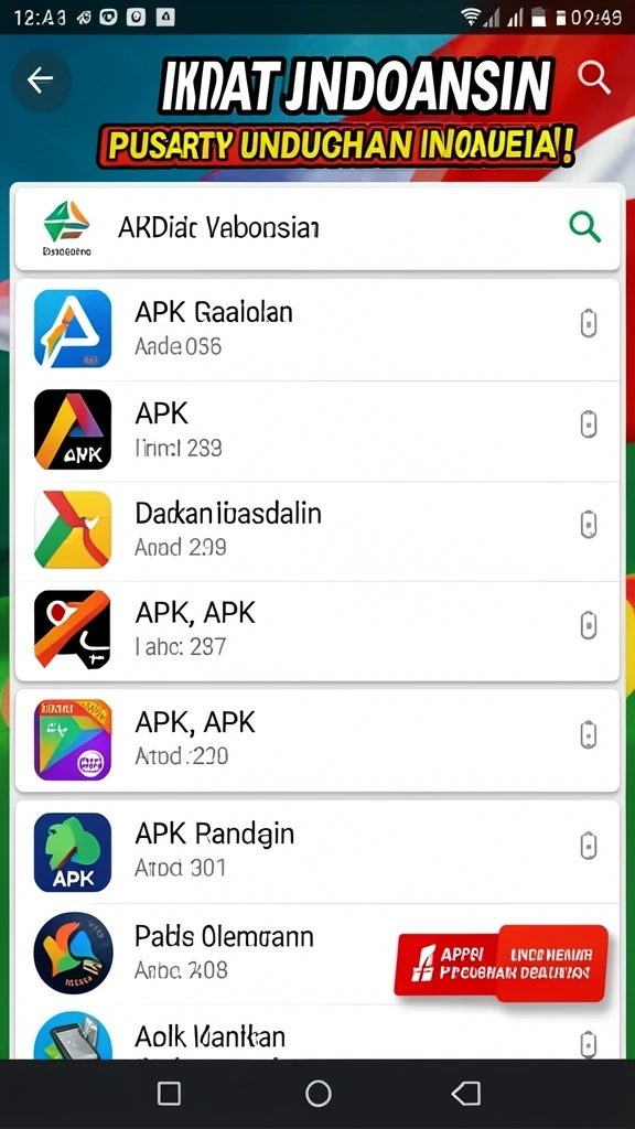 Tampilan utama permainan yang menarik dan mudah dinavigasi.