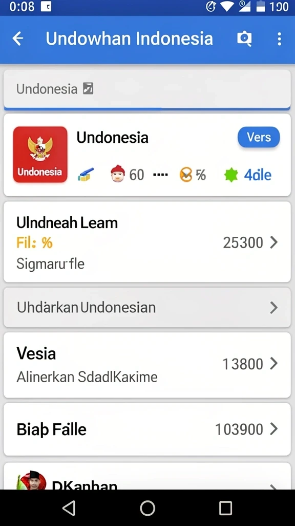 Screenshot dari antarmuka pengguna yang sederhana dan intuitif.