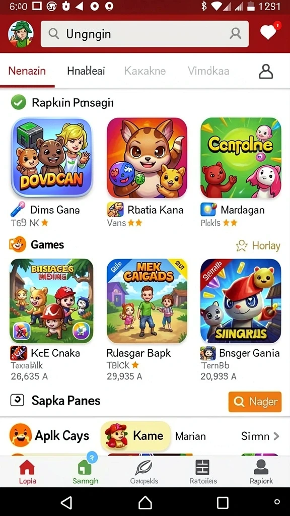 Screenshot 1: Tampilan awal permainan dengan pilihan tema menarik.