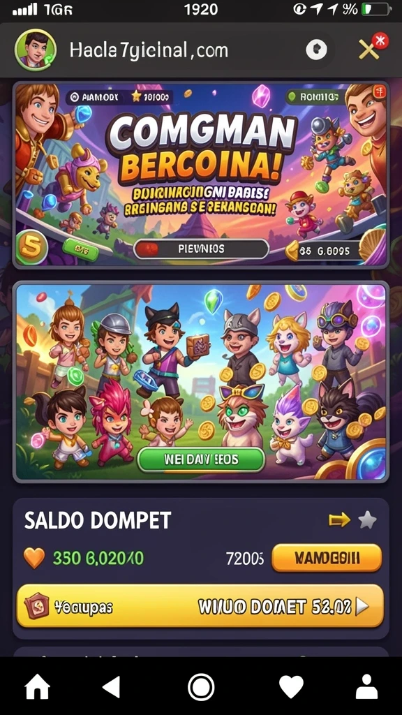 Berbagai tema permainan yang memikat.