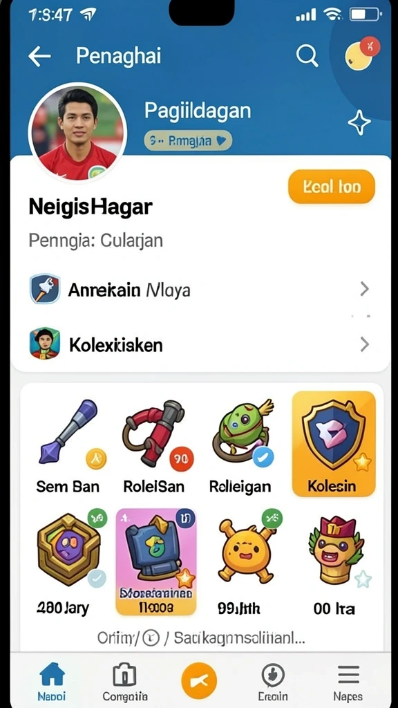 Menampilkan antarmuka menarik dan user-friendly.
