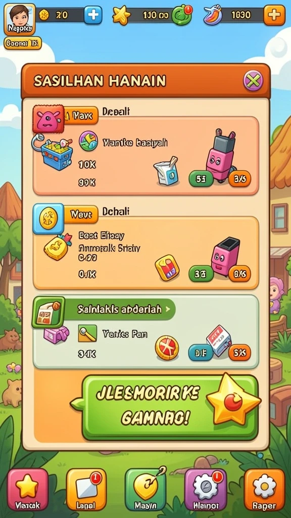 Berbagai tema permainan slot yang unik.