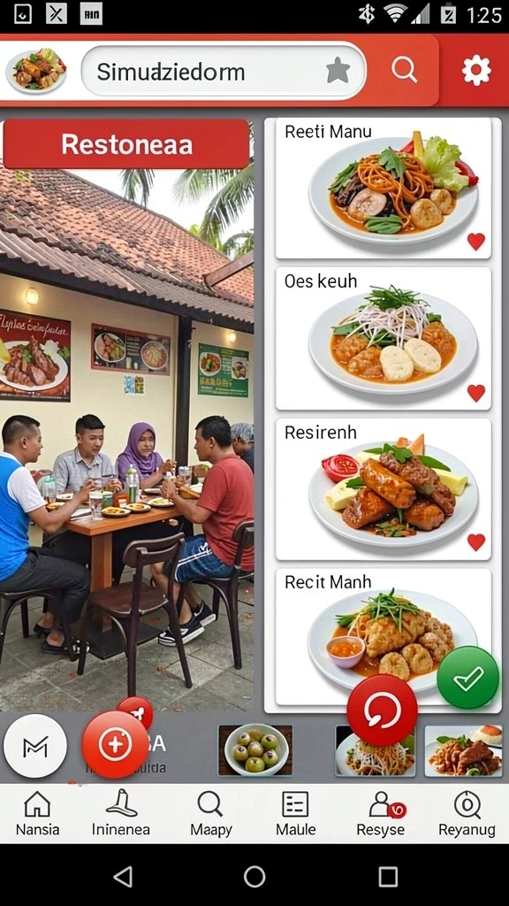 Tangkapan layar menampilkan gulungan permainan yang penuh warna.