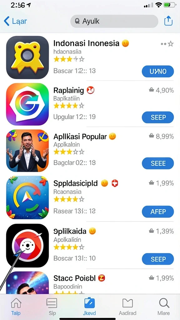 Tampilan antarmuka yang user-friendly.