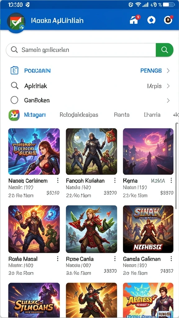Tampilan grafis yang memikat dalam permainan slot.