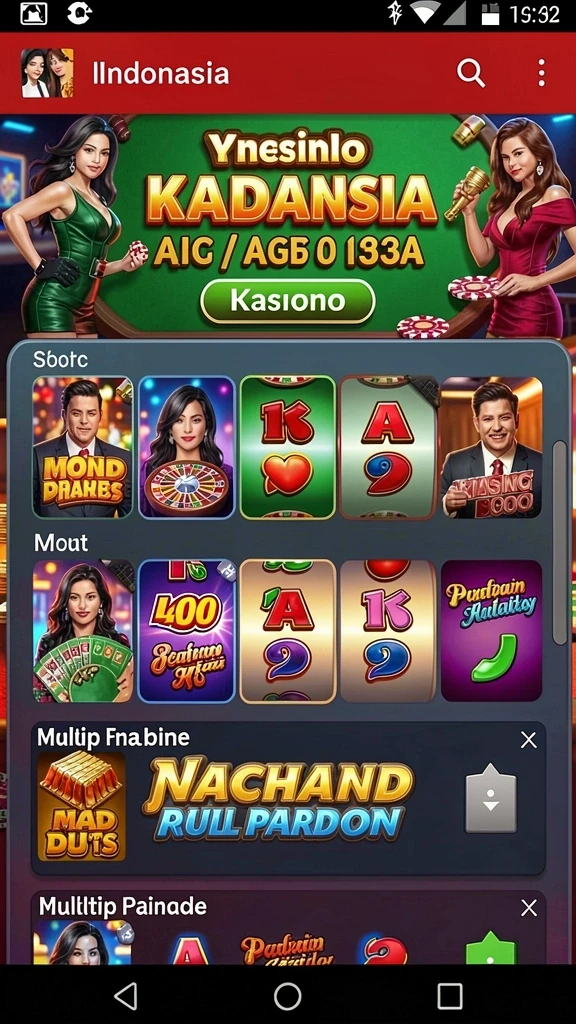 Screenshot menunjukkan tampilan antarmuka game yang menarik.