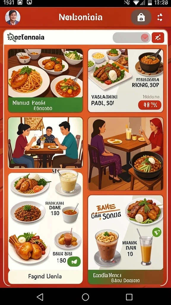 Tampilan grafis yang menawan dengan tema yang beragam.