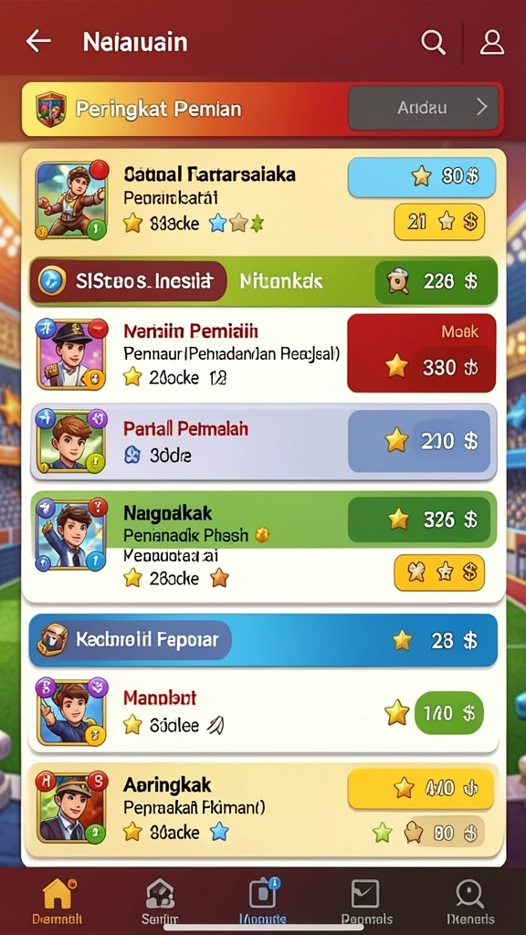 Ragam tema permainan yang bervariasi dan seru.
