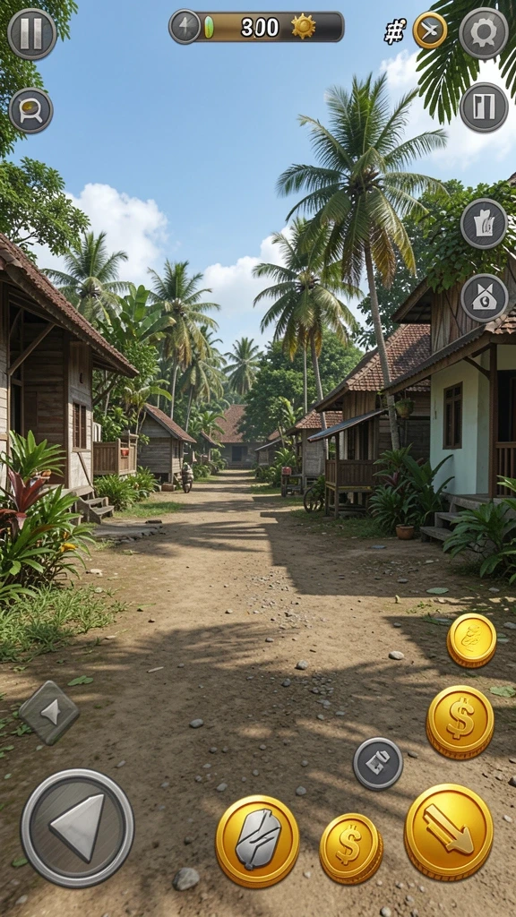 Tampilan awal game TOPIWANGI yang menarik dan menggoda.